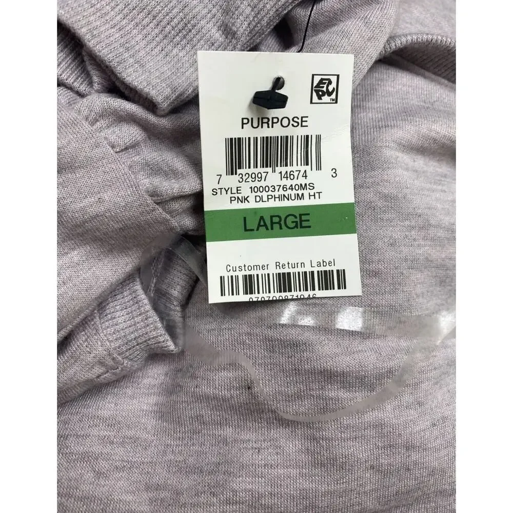 Ideology Women's Fitness Activewear Sweatshirt Pink Heather Size Large NWT